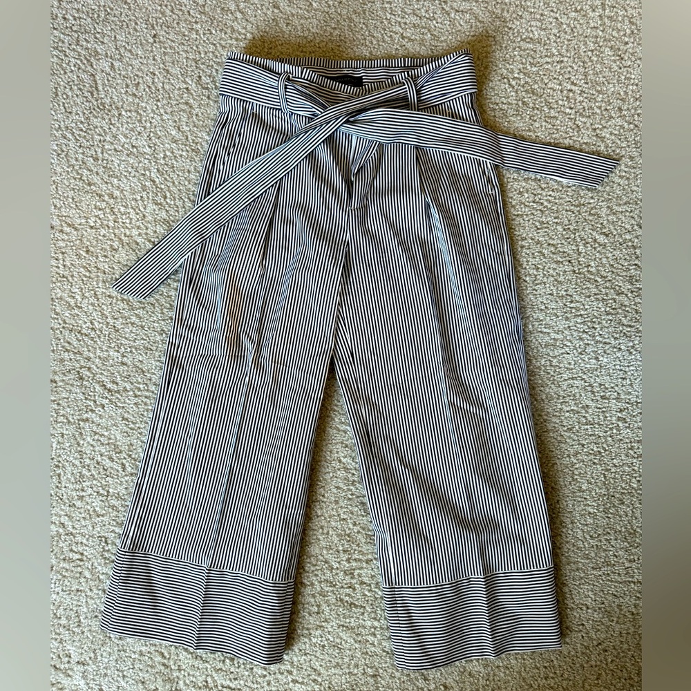Banana republic striped crop pants